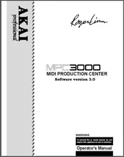 Akai MPC 3000 Midi Production Center Software V3.0: Manual 276 Pages Coil Bound