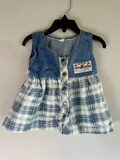 Vtg Disney authentic minnie mouse rugged playwear denim dress, Baby/Toddler