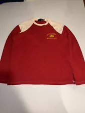 Vintage POLO SPORT Ralph Lauren Mens Medium Sweatshirt Red Wrestling Embroidered