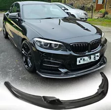 For BMW F22 M235i M240i M-Sport 2014-2019 Front Bumper Lip Splitters REAL CARBON (For: 2017 M240i)