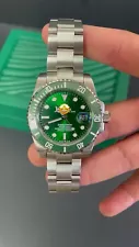 Rolex Submariner 116610LV Silver Oyster Bracelet with Green Bezel !! Sup3r Cl0ne