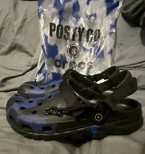 Post Malone X Crocs Duet Max Clog Blue Black -Size Mens Size 12. WORN ONCE!