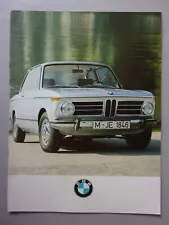 BMW 1602 1802 2002 2002TII orig 1973 UK Mkt Large Format 20pp Sales Brochure