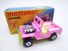 VINTAGE MATCHBOX SUPERFAST No.2e JEEP HOT ROD IN ORIGINAL BOX 1971