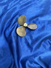 ESTATE SALE FIND!! VINTAGE BRASS Marine BOAT PROPELLER PAPER WEIGHT NAUTICAL