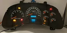 2004 CHEVROLET TRAIL BLAZER USED DASHBOARD INSTRUMENT CLUSTER FOR SALE (MPH)