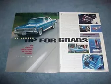 1966 Chevy II Nova SS RestoMod Article "No Longer Up For Grabs" Super Sport