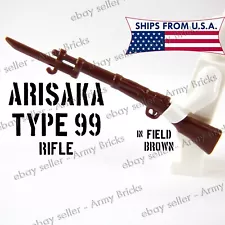 Japan Type 99 Arisaka Rifle w/ Bayonet • CUSTOM Brick Weapons for Minifigs TOY B