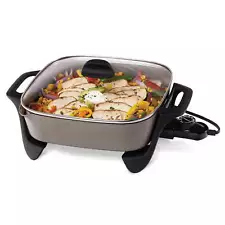 12-inch Ceramic Electric Skillet with Glass Cover, 07120