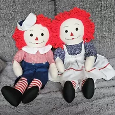 Handmade Raggedy Ann and Andy dolls 20 inch.