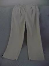 EAC Italian cream corduroy trousers size M (UK 12) short