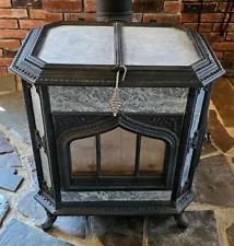 Woodstock Soapstone Stove ~ Fireview 201 ~ Complete with Black Stovepipe