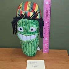 Reggae Stuffed Pickle with dreads and hat