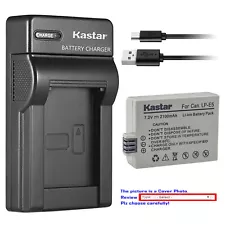 Kastar Battery Slim Charger for Canon LP-E5 LC-E5 & Canon EOS Rebel Xsi Camera