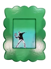 New ListingBanksy Rare Graffiti Art Pop Art Wood Flower Thrower Painting ð·️SALE