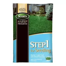 Scotts Step 1 for Seeding Starter Lawn Food w/Weed Preventer Covers 5000 Sq. Ft.