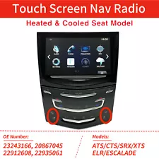 For Cadillac ATS CTS ELR SRX XTS CUE Radio System Touch Screen Nav 22980207 (For: Cadillac SRX)