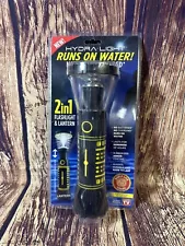 Hydra Light 2 in 1 Flashlight & Lantern Runs On Water No Batteries Needed New