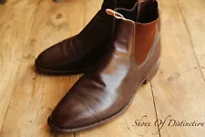 R.M Williams Brown Leather Chelsea Boots Shoes Men's UK 12 H US 13 EU 46