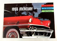 1955 MERCURY MONTEREY: CAR DEALER SHOWROOM / DEALERSHIP SALES BROCHURE 6 PG FOLD