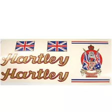 Hartley decals for vintage bicycle retro choices one per sale