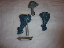 THREE Vintage Evinrude Big Twin 35 Toy Electric Outboard Boat Motors