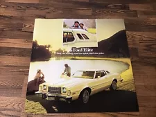 1976 Ford Elite Vintage Car Sales Brochure Catalog - Gran Torino Elite