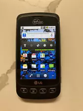 LG Optimus V VM670 - Black (Virgin Mobile - Fair Condition) Smartphone