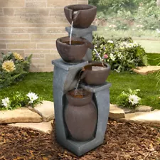 Artistic Outdoor Water Fountain - Elevate Garden with a Sculptural Water Display