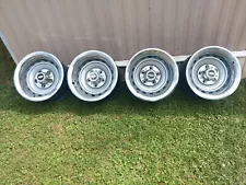 1971-87 CHEVY C10 TRUCK 5 ON 5 15X8 GM RALLY WHEELS RIMS CHEVROLET GMC