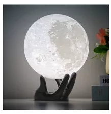 4.7 inch Moon Lamp 3d Printing Moon Light 16 Colors Night Light Birthday Gift