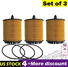 3pcs Engine Oil Filter For Chevrolet Equinox Malibu HHR Cobalt For Pontiac 2.4L