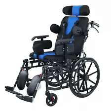 Reclining Foldable Pediatric Wheelchair for Kids & Children Cerebral Palsy