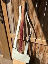 VGC ARVIKA Swedish 2 1/2 lb Double Bit Cruise Axe Head & Leather Shoulder Sheath