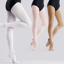 3 Pairs Transition Tights for Girls Women, Convertible Dance Tights for Ballet