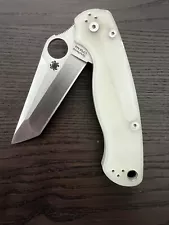 Spyderco Para Military 2 Tanto CPM M4 Jade G10 BladeHQ Exclusive