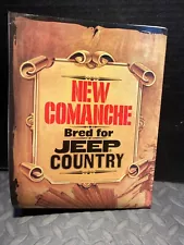 ORIGINAL VINTAGE SALES BROCHURE 1986 JEEP COMANCHE BREED FOR JEEP COUNTRY POSTER