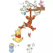 Winnie The Pooh Swinging For Honey Peel and Stick Giant Kids' Wall Decal