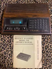 Vintage Old Tech Regency Z45 Police Scanner Radio w/ Owner’s Manual POWERS ON