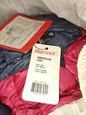 Marmot CWM EQ Long #2667 MemBrain -40F Down Sleeping Bag *NEW Size Regular Chili