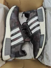 Pre-Owned adidas NMD R1 Bape Black Camo Size 10.5 BA7325