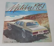 1981 Chevrolet Malibu advertising brochure