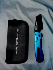 Winter Blade Severn Blue Aluminum PVD M390 Winterblade Co Pocket Knife BATCH 1