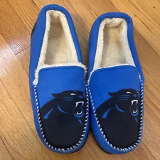 Men’s CAROLINA PANTHERS Football Slippers House Shoes Size Large 11-12