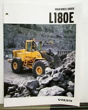 2003 Volvo L180E Wheel Loader Construction Sales Brochure