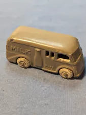 3 " VINTAGE 1930's POT METAL "MILK" TRUCK