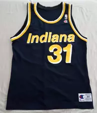 VTG Champion NBA Indiana Pacers Reggie Miller #31 Jersey Adult Size 44 USA