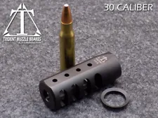 5/8x24 308 Nitride finish muzzle brake with crush washer. Made in the U.S.A.