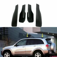 For Toyota RAV4 2001-2005 5-Door Black Top Roof Rack End Cover Shell Replace 4pc