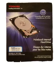 new, toshiba 500gb notebook internal hard drive, just opened to take picture